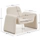 KAVE HOME Melvia l�nestol, m. arml�n - beige chenille stof
