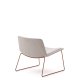 KAVE HOME Zahara Sessel - beige Stoff und Terrakotta-Stahl