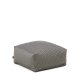KAVE HOME Famara puff med avtakbart trekk i bomull med marinebl striper 60 x 60 x 40 cm