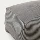 KAVE HOME Famara puff med avtakbart trekk i bomull med marinebl striper 60 x 60 x 40 cm