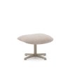 KAVE HOME Jaspe beige fotsttte med grtt metall, FSC 100%
