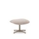 KAVE HOME Jaspe beige fotsttte med grtt metall, FSC 100%