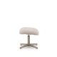 KAVE HOME Jaspe beige fotsttte med grtt metall, FSC 100%