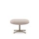KAVE HOME Jaspe beige fotsttte med grtt metall, FSC 100%