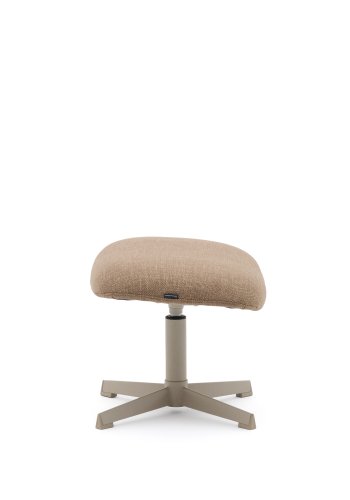 KAVE HOME Jaspe lysebrun fotsttte med grtt metall, FSC 100%