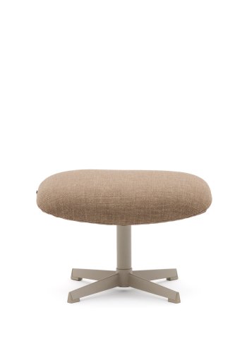 KAVE HOME Jaspe lysebrun fotsttte med grtt metall, FSC 100%