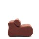 KAVE HOME Club terracotta boucl lenestol