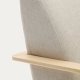 KAVE HOME Meghan lenestol i perlemor chenille og med heltre bk i naturlig utfrelse FSC Mix Cr