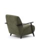 KAVE HOME Meghan lenestol, m. armlener - grnn chenille og bk med wenge-finish