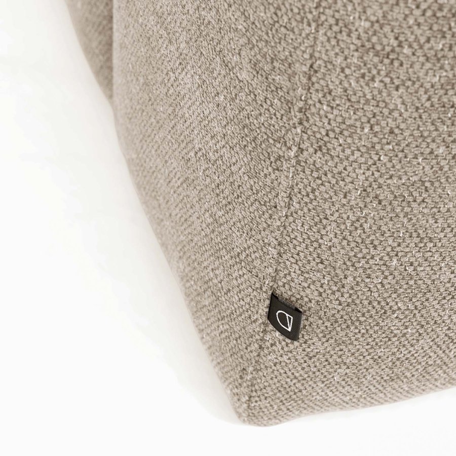 KAVE HOME Blok 3-manns sofa - beige polyester og stl