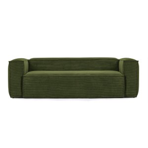 KAVE HOME Blok 3 pers. sofa - grn corduroy fljl (240 cm)