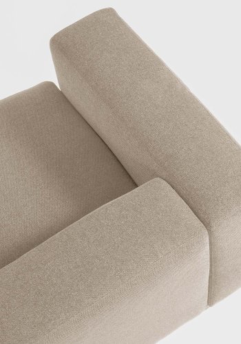 KAVE HOME Blok 2-manns sofa - beige polyester