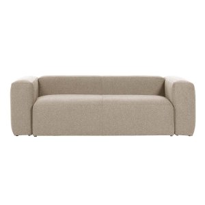 KAVE HOME Blok 2-sits Soffa - Beige Polyester