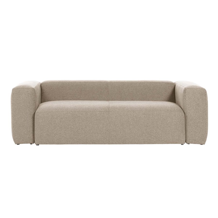 KAVE HOME Blok 2-manns sofa - beige polyester