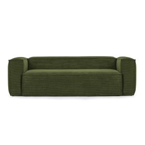 KAVE HOME Blok 2 pers. sofa - grn corduroy fljl (210 cm)