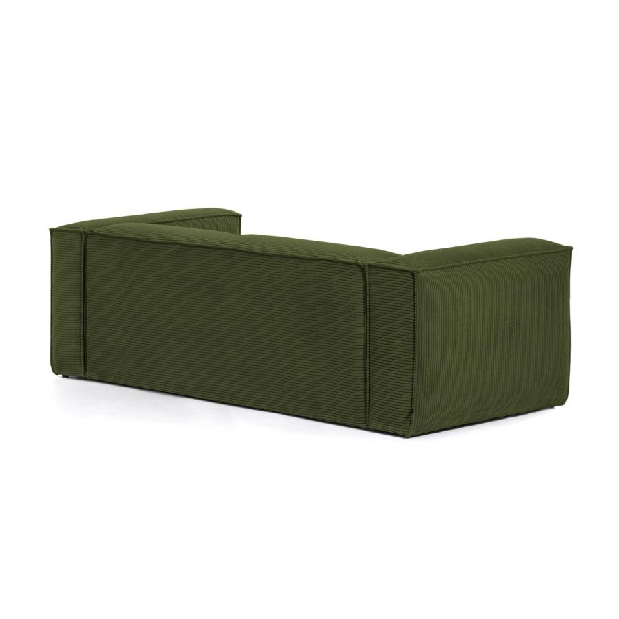 KAVE HOME Blok 2-manns sofa - grnn kordflyel (210 cm)