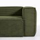 KAVE HOME Blok 2-manns sofa - grnn kordflyel (210 cm)