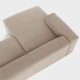KAVE HOME Block sofa, med venstre sjeselong - beige polyester