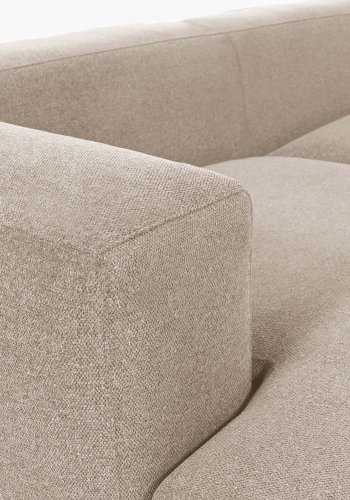KAVE HOME Block sofa, med venstre sjeselong - beige polyester