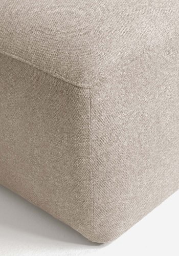 KAVE HOME Block sofa, med venstre sjeselong - beige polyester