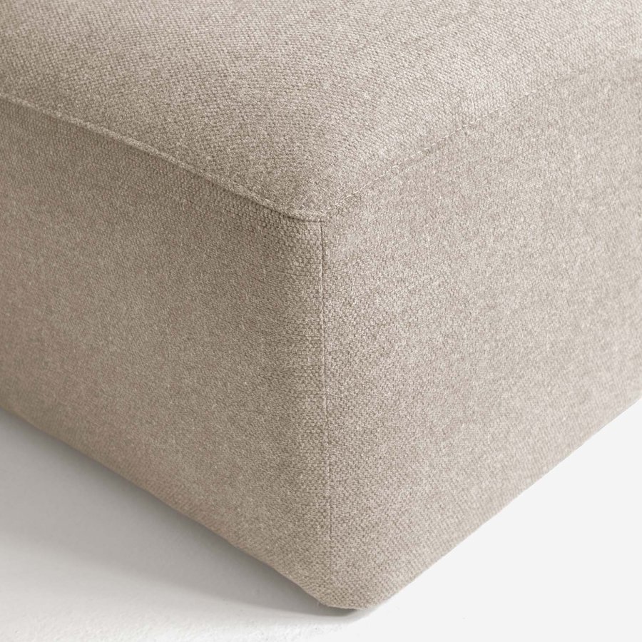 KAVE HOME Block sofa, med venstre sjeselong - beige polyester