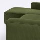 KAVE HOME Blok 3-manns sofa, med venstre sjeselong - grnn kordflyel (330 cm)