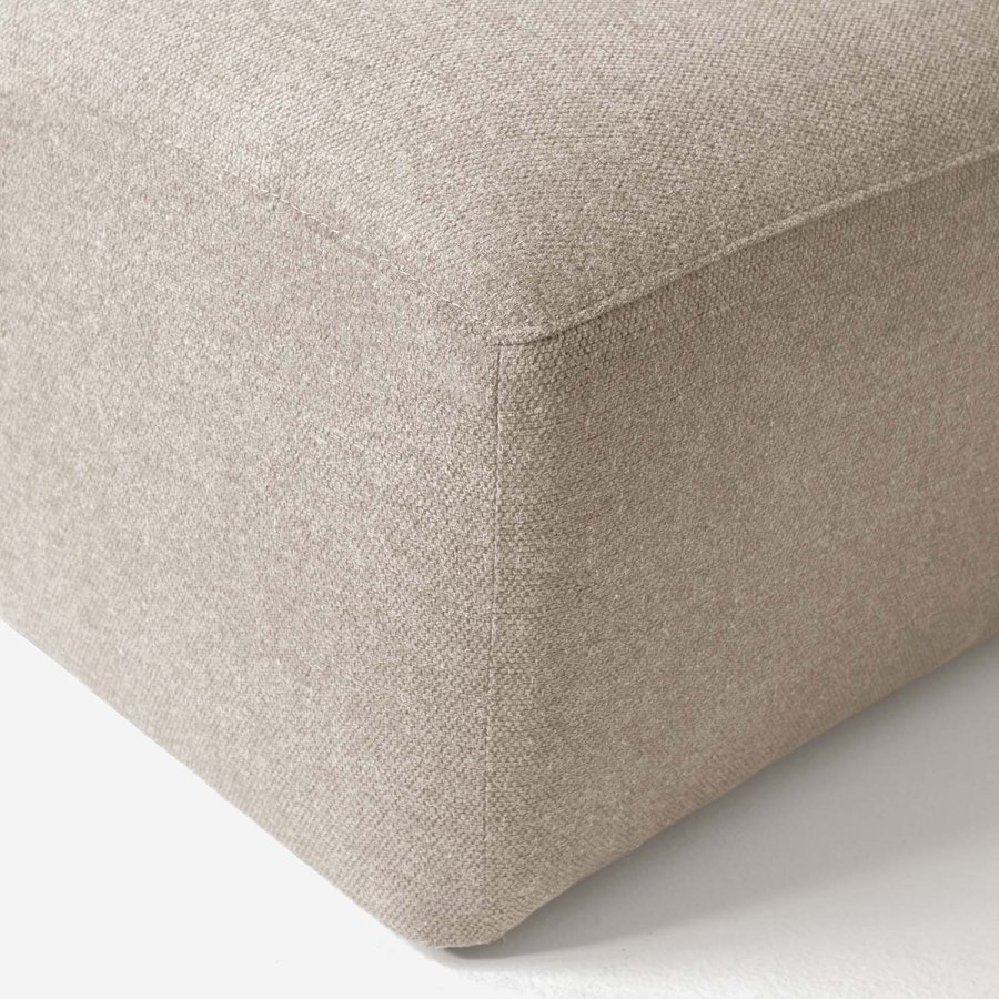 KAVE HOME Block sofa, med hyre sjeselong - beige polyester og stl