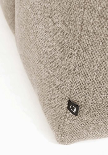 KAVE HOME Block sofa, med hyre sjeselong - beige polyester og stl