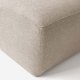 KAVE HOME Block sofa, med hyre sjeselong - beige polyester og stl