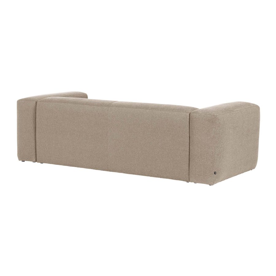 KAVE HOME Block sofa, med hyre sjeselong - beige polyester og stl