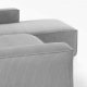 KAVE HOME Blok sofa, m. h�jre chaiselong - gr� fl�jl