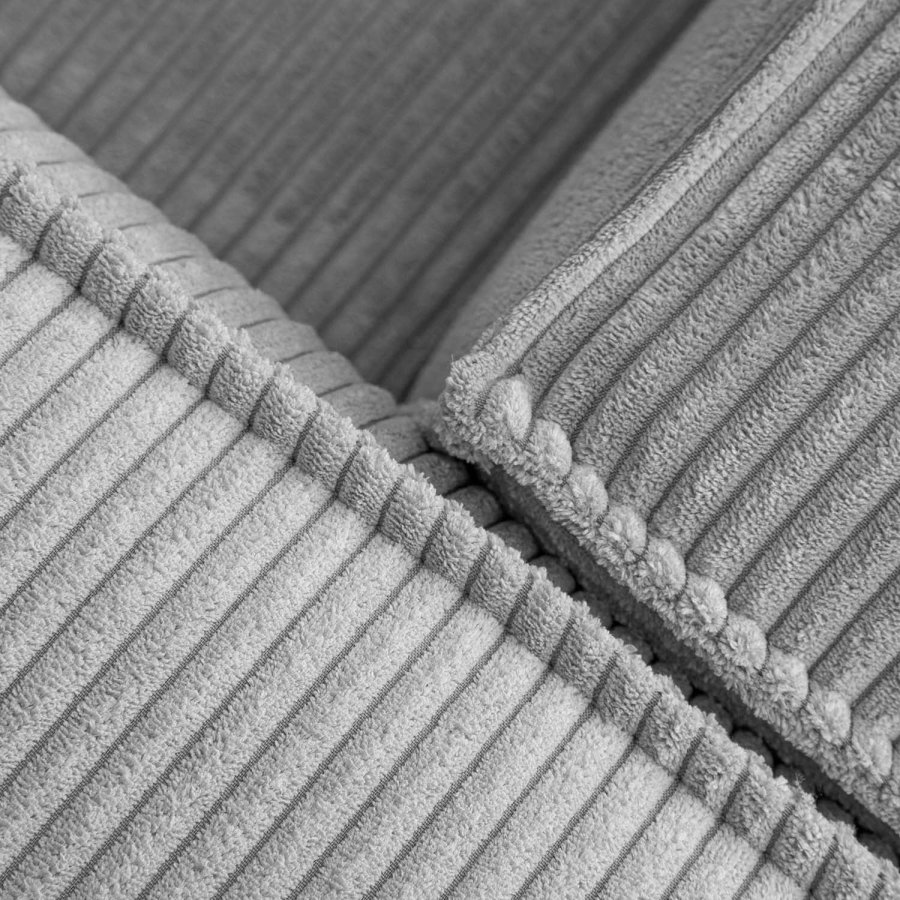 KAVE HOME Blok sofa, m. h�jre chaiselong - gr� fl�jl