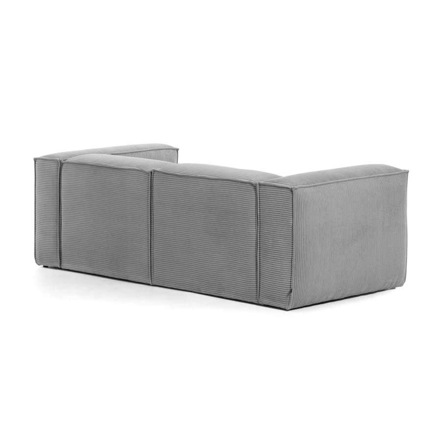 KAVE HOME Blok sofa, m. h�jre chaiselong - gr� fl�jl