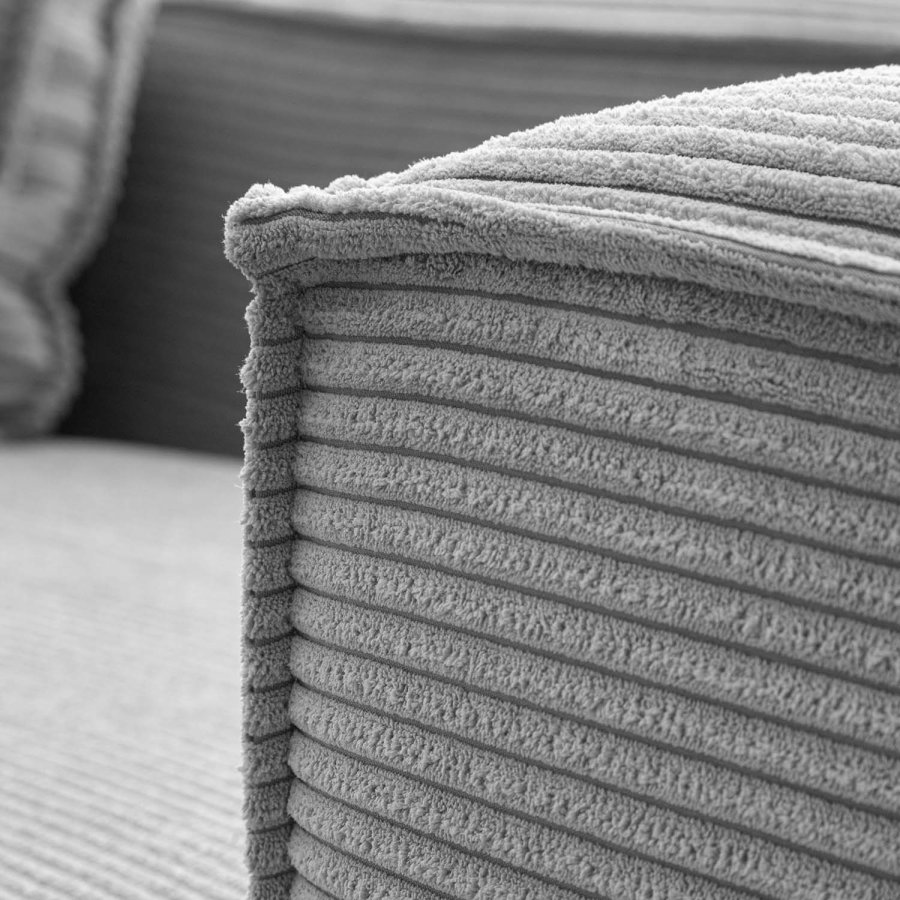 KAVE HOME Blok sofa, m. venstre chaiselong - gr� fl�jl