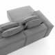 KAVE HOME Blok sofa, m. venstre chaiselong - gr� fl�jl