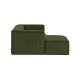KAVE HOME Blok 2 pers. sofa, m. venstre chaiselong - grn corduroy fljl (240 cm)