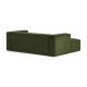 KAVE HOME Blok 2 pers. sofa, m. venstre chaiselong - grn corduroy fljl (240 cm)