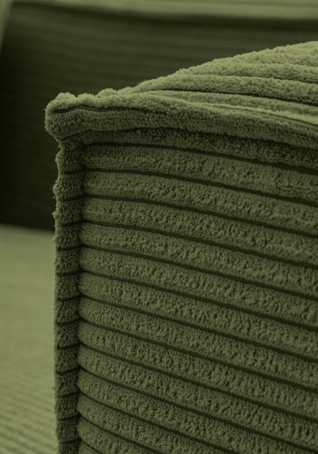 KAVE HOME Blok 2 pers. sofa, m. venstre chaiselong - grn corduroy fljl (240 cm)