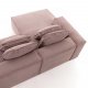 KAVE HOME Block sofa, med sjeselong - rosa fl�yel