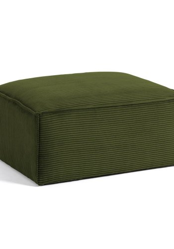 KAVE HOME Block fotskammel - grnn flyel (90x70)