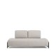KAVE HOME Compo 2-pers. modul sofa - gr� stof og sort metal (200cm)