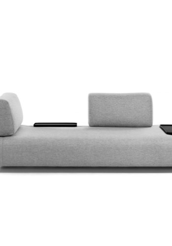 KAVE HOME liten Compo bricka - svart MDF och stl