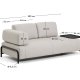 KAVE HOME Compo 2-pers. modul sofa, m. stort bakkebord - gr� stof og sort metal (200cm)