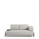 KAVE HOME Compo 2-pers. modul sofa, m. lille bakkebord - gr� stof og sort metal (200cm)