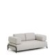 KAVE HOME Compo 2-pers. sofa - gr� stof og sort metal (200cm)