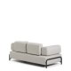 KAVE HOME Compo 2-pers. sofa - gr� stof og sort metal (200cm)