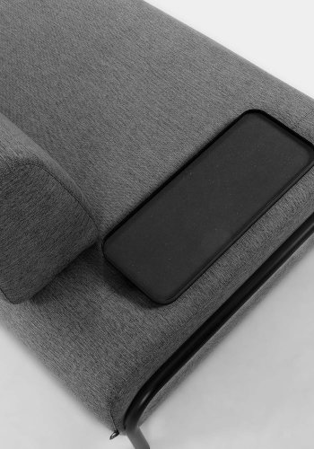 KAVE HOME Compo 3-sits Soffa - Gr� Polyester och St�l