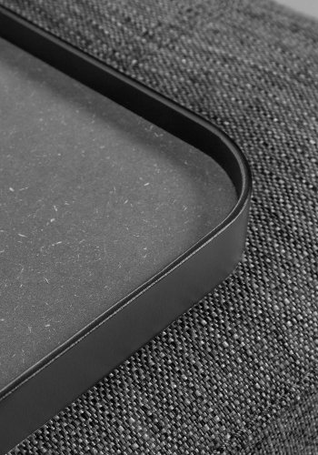 KAVE HOME Compo 3-sits Soffa - Gr� Polyester och St�l