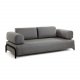 KAVE HOME Compo 3-sits Soffa - Gr� Polyester och St�l