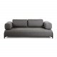 KAVE HOME Compo 3-sits Soffa - Gr� Polyester och St�l